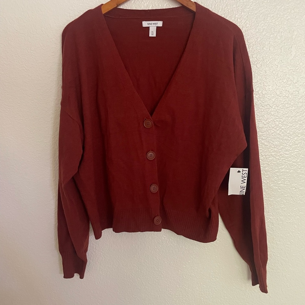 Nine West Women's Rust Cardigan NWT